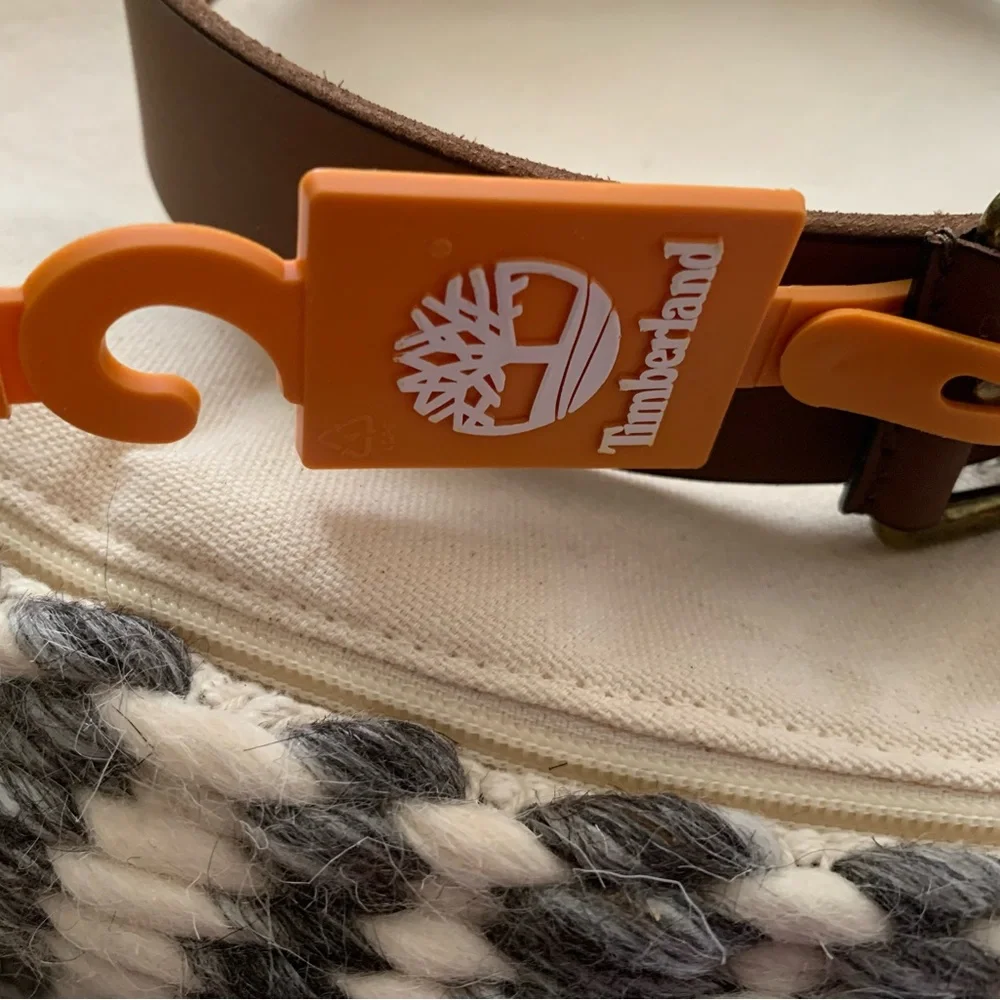 NWT Timberland Brown Leather Men’s Belt Size 38 - Picture 3 of 7